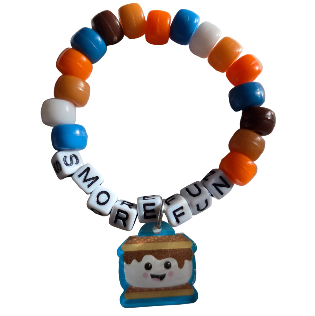 S’more Fun Beaded Charm Bracelet