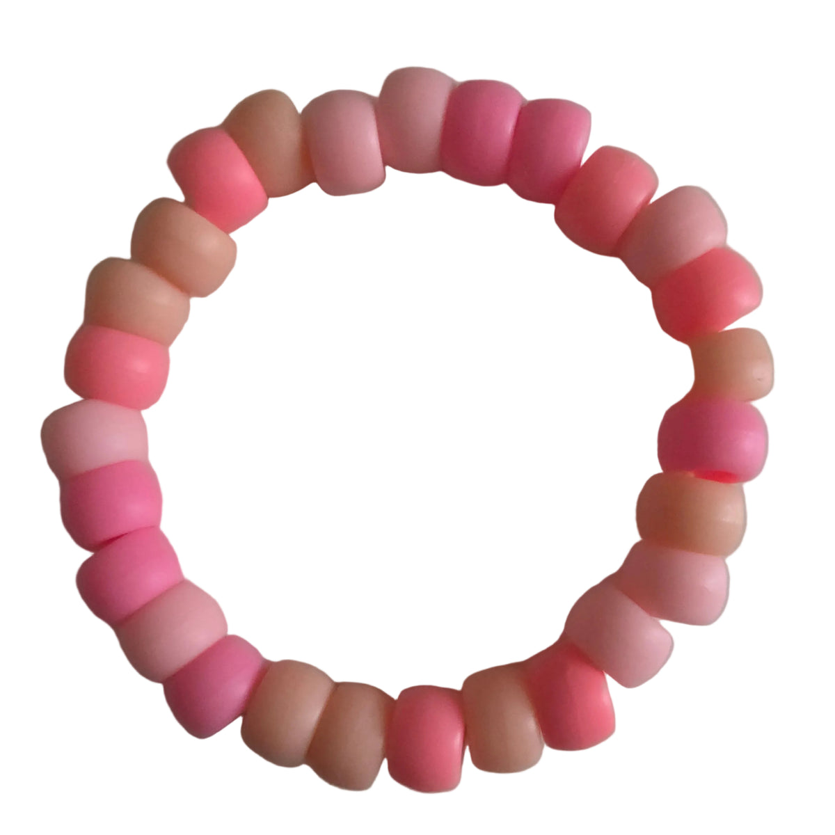 Strawberry Blush Beaded Bracelet