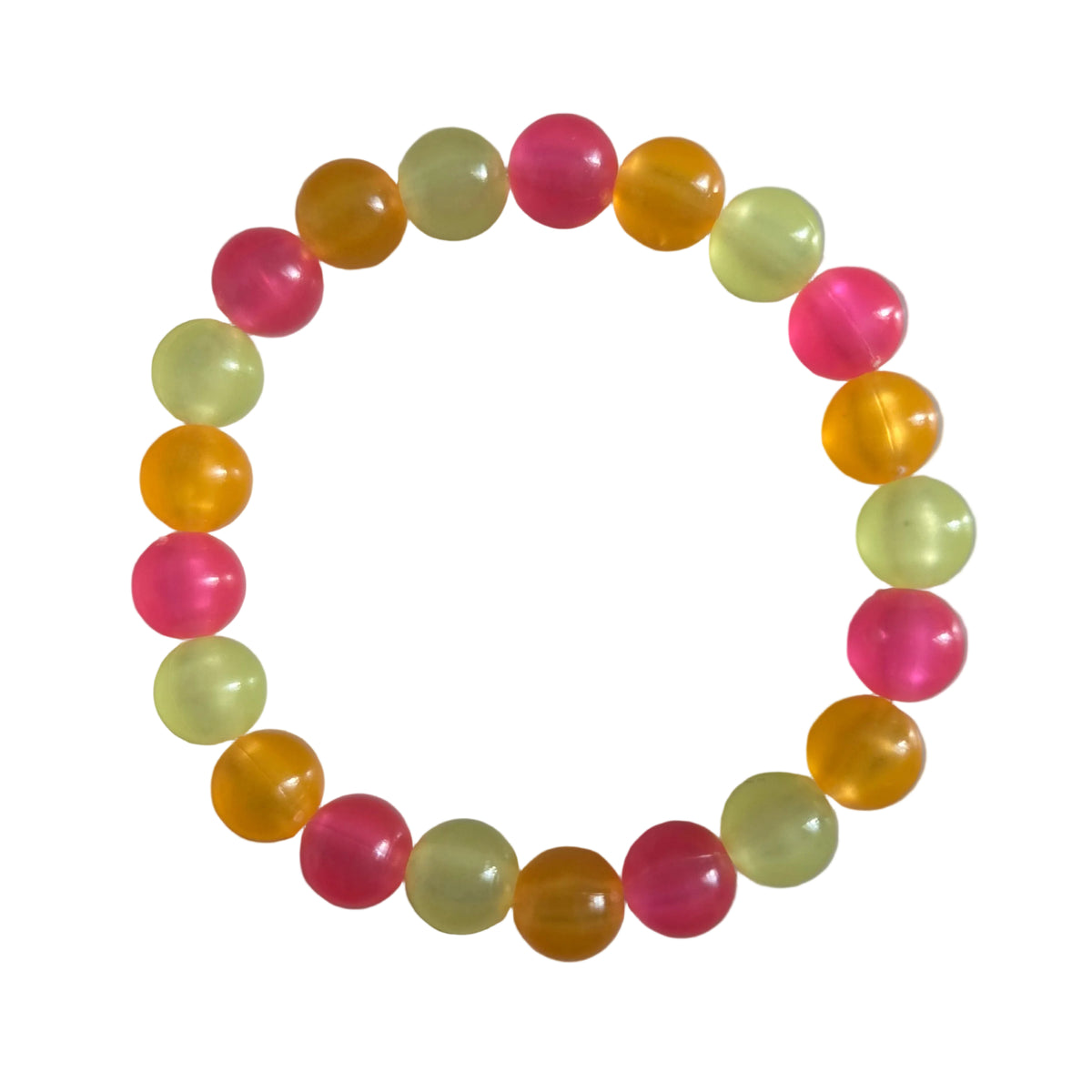 Neon Citrus Beaded Bracelet