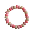Pink & White Beaded Bracelet