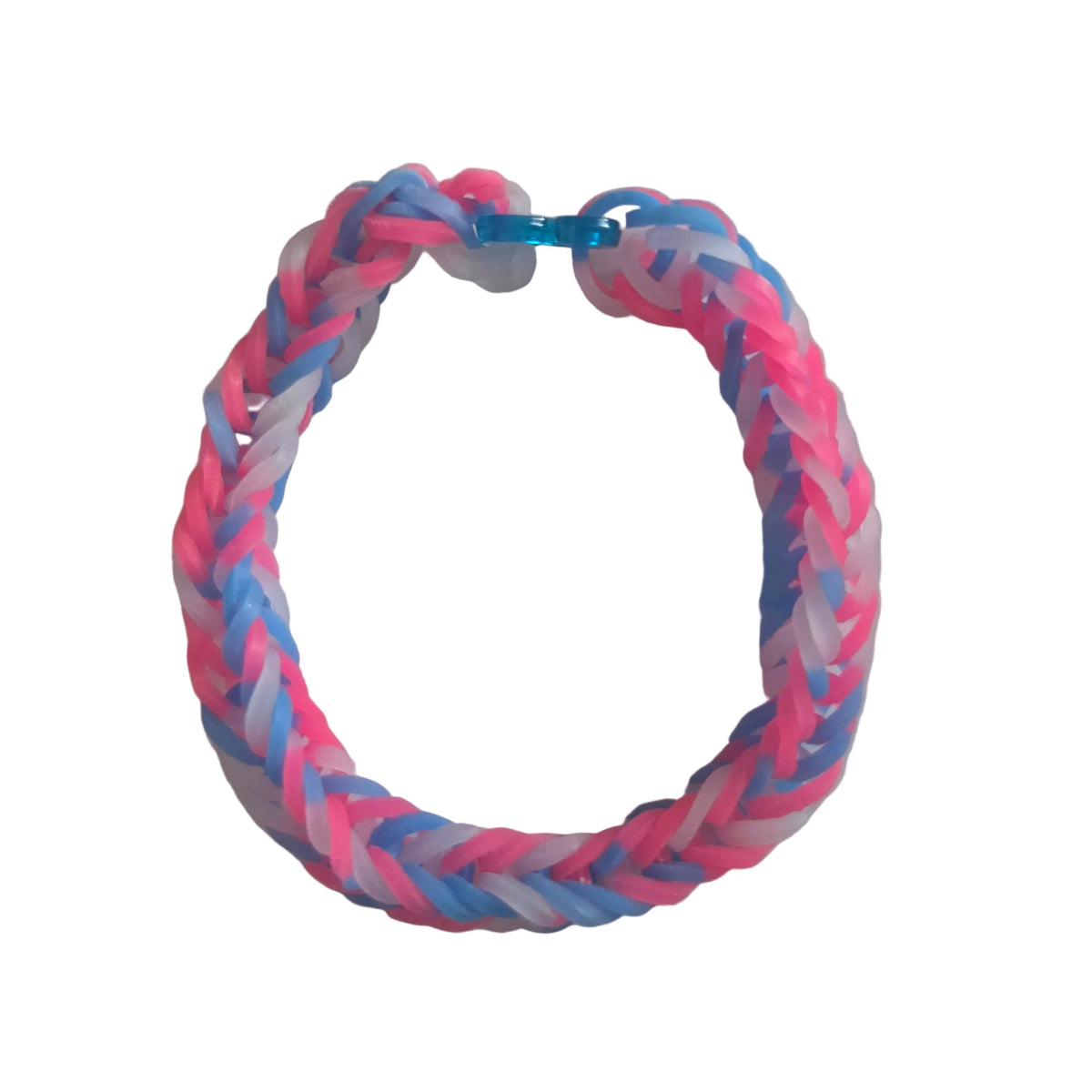 Pink & Blue fishtail bracelet