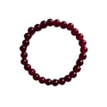 Deep Red Bead Stretch Bracelet