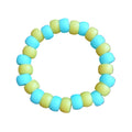 Turquoise & Yellow Beaded Bracelet